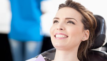 smiling dental patient